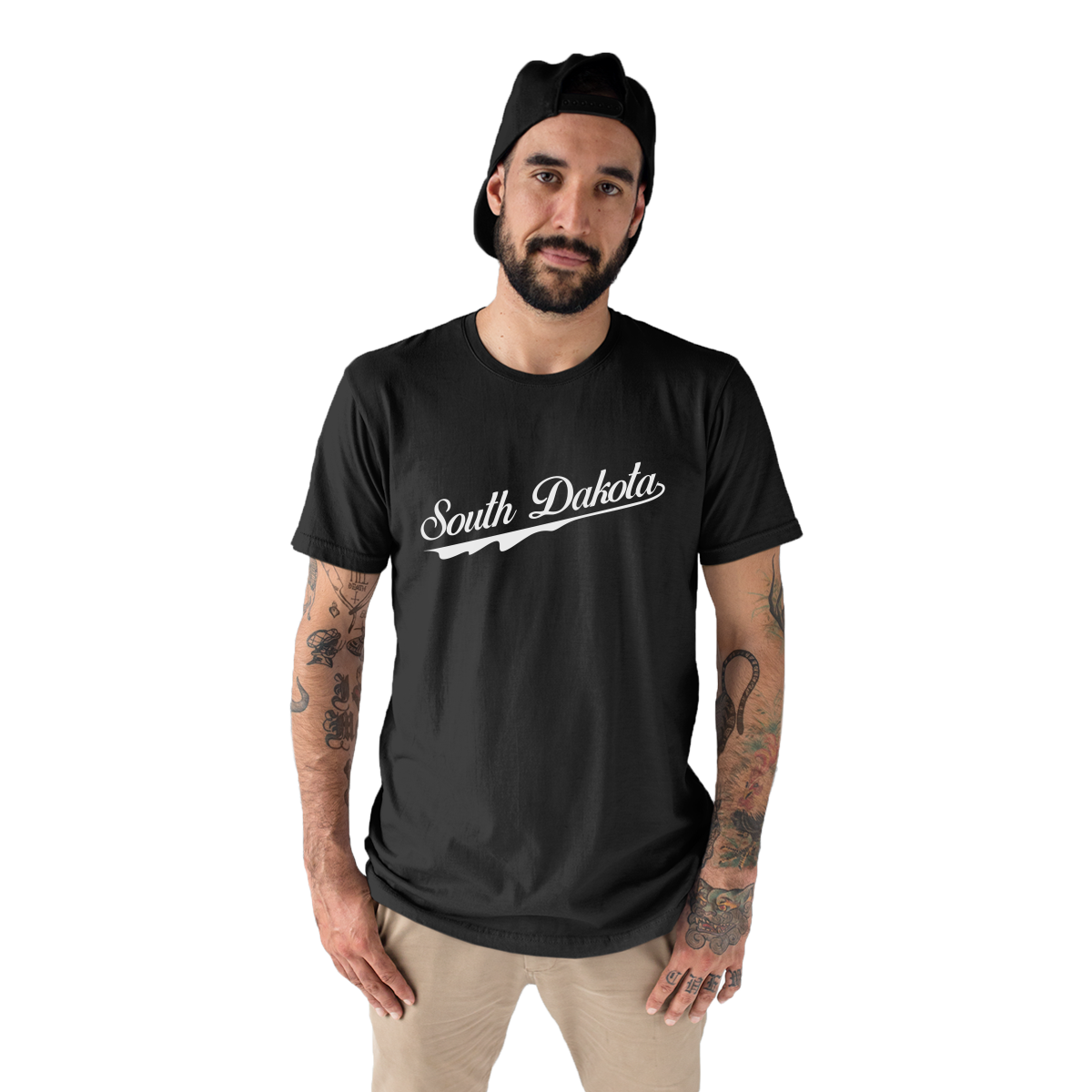 South Dakota Men's T-shirt | Black