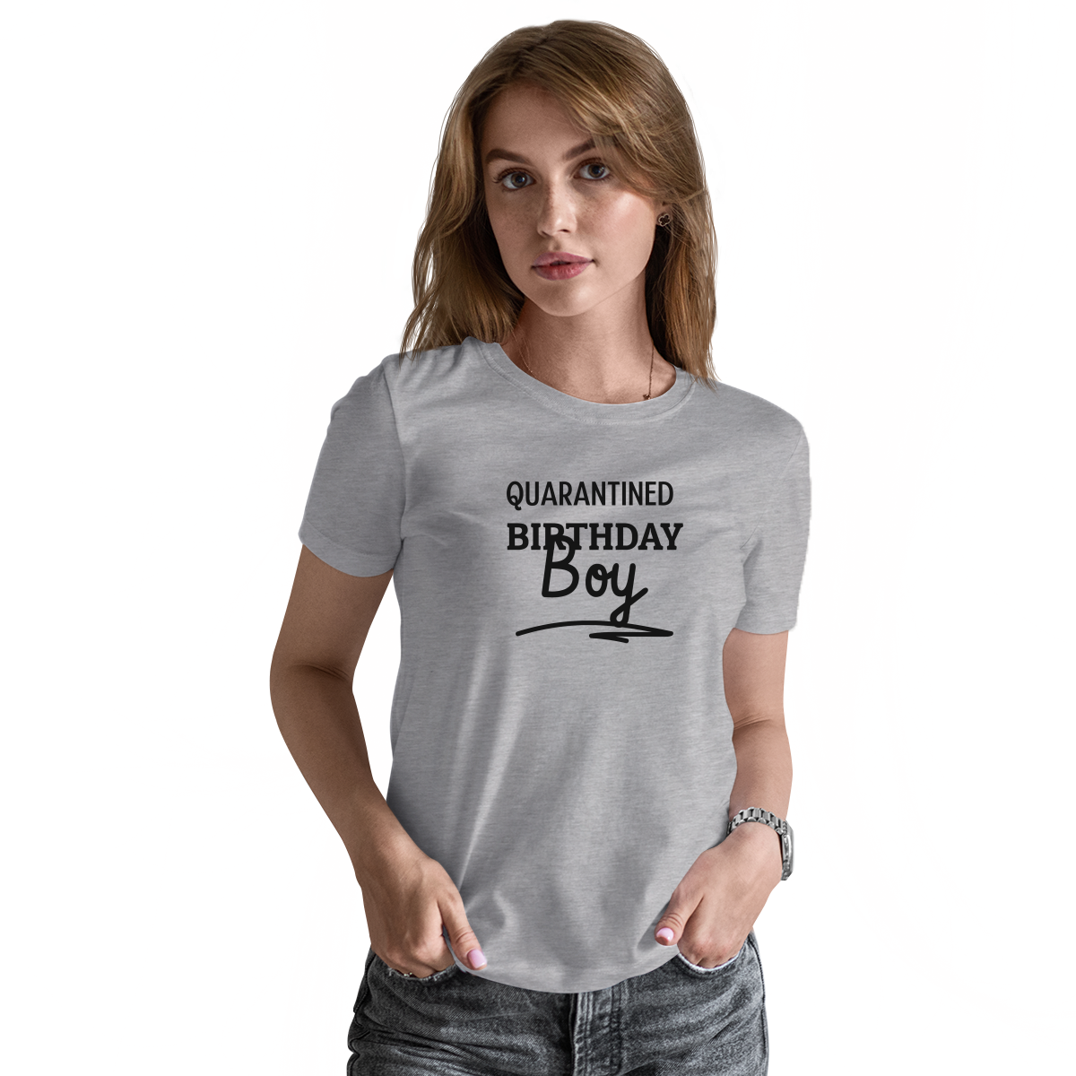 Quarantined Birthday Boy Women's T-shirt | Gray