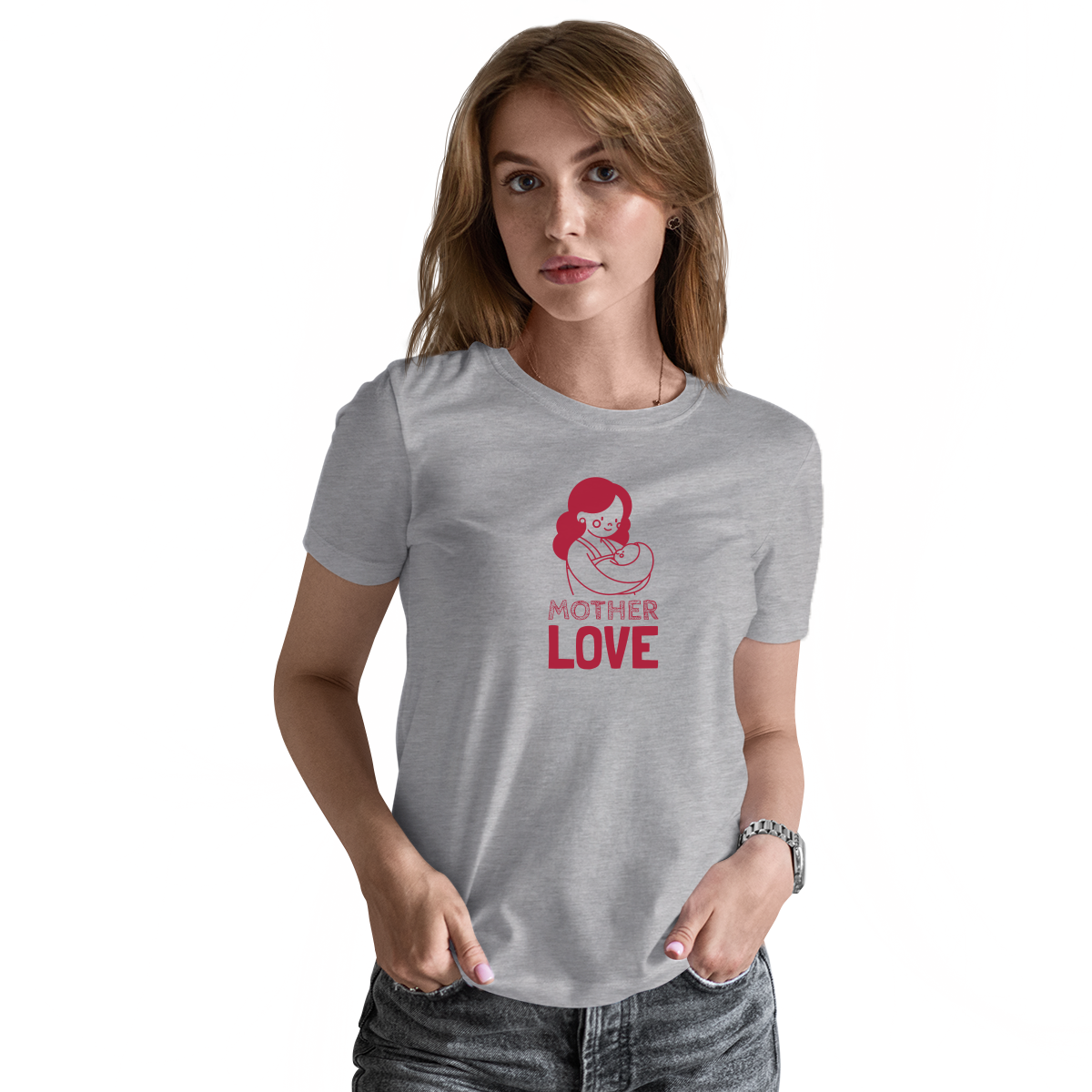 Mother Love Women's T-shirt | Gray