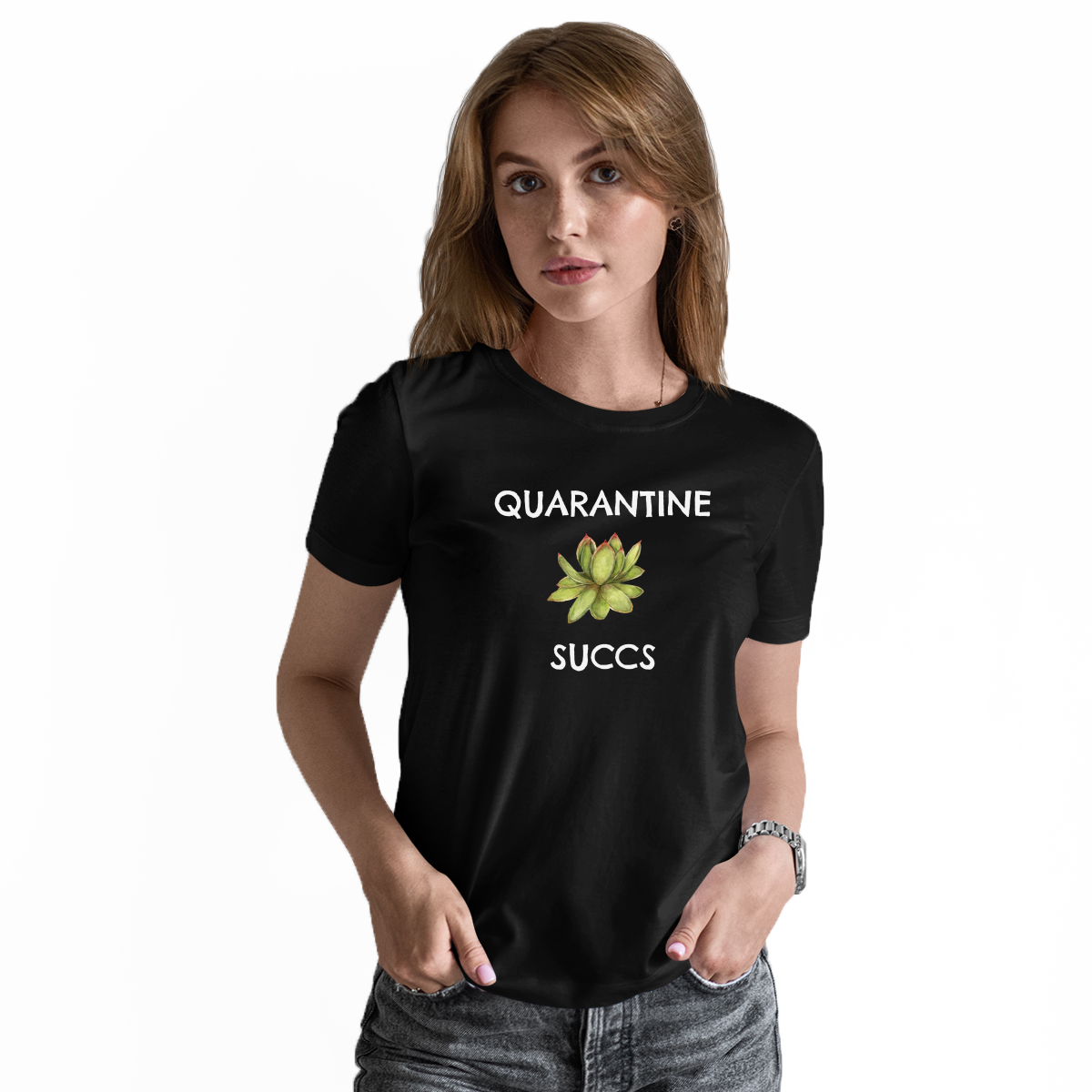 Quarantine Succs Women's T-shirt | Black