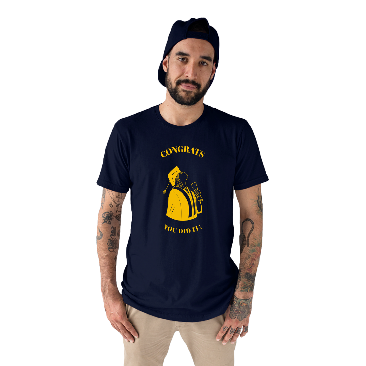 Congrats You Did It! Men's T-shirt | Navy