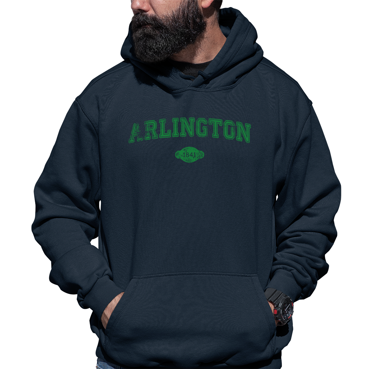 Arlington 1841 Represent Unisex Hoodie | Navy