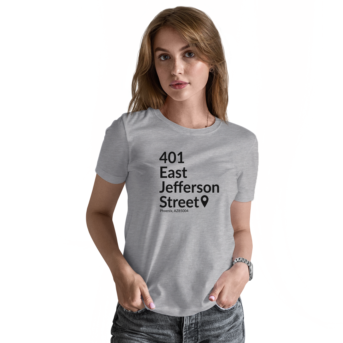 Arizona Baseball Stadium Women's T-shirt | Gray