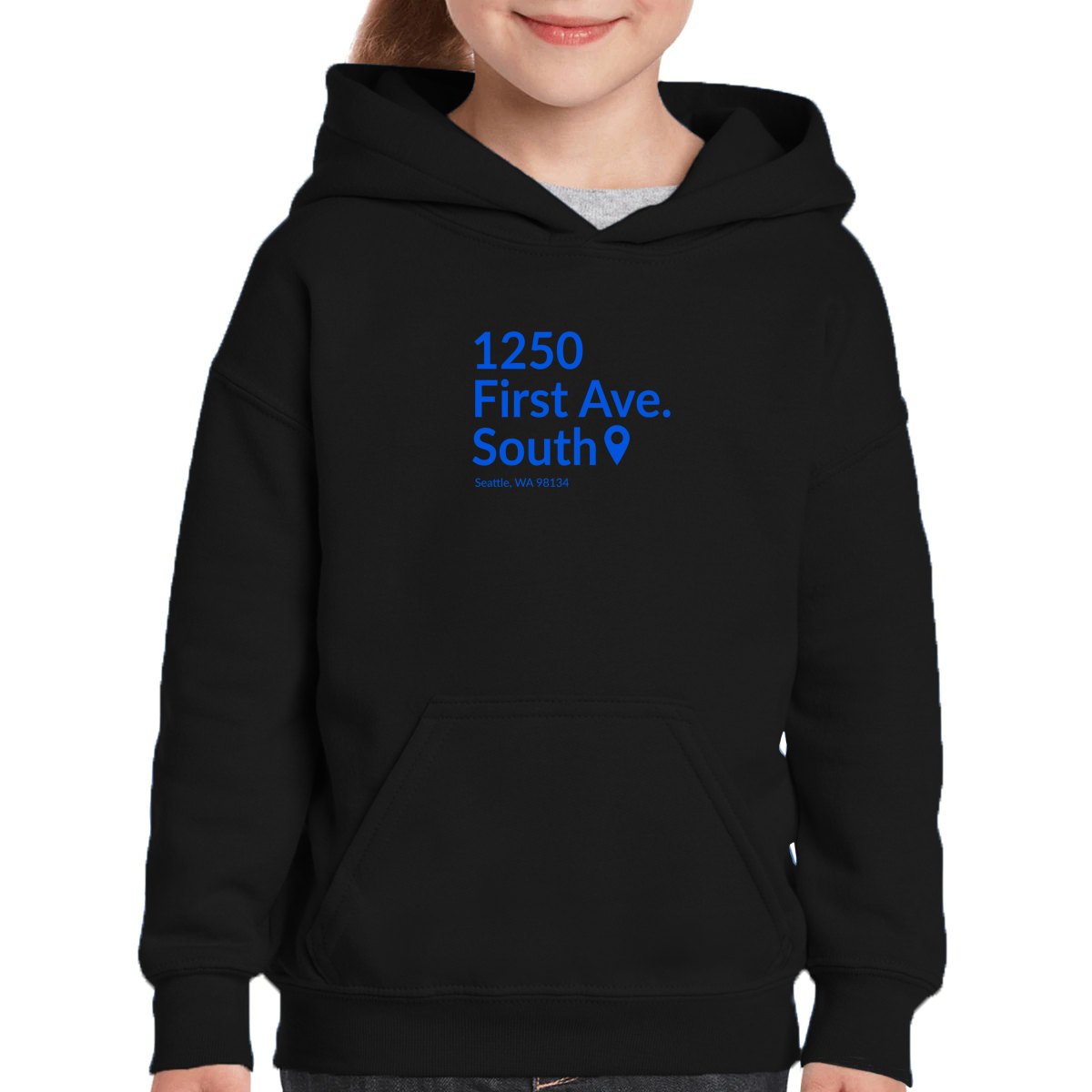 Seattle Baseball Stadium Kids Hoodie | Black