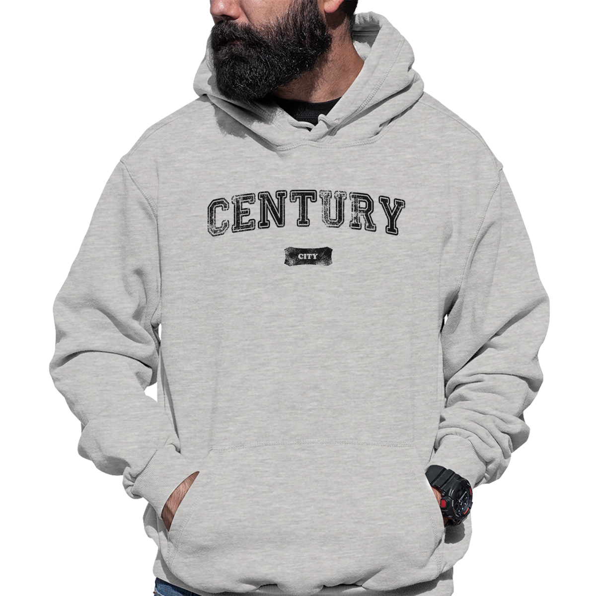 Century City Represent Unisex Hoodie | Gray