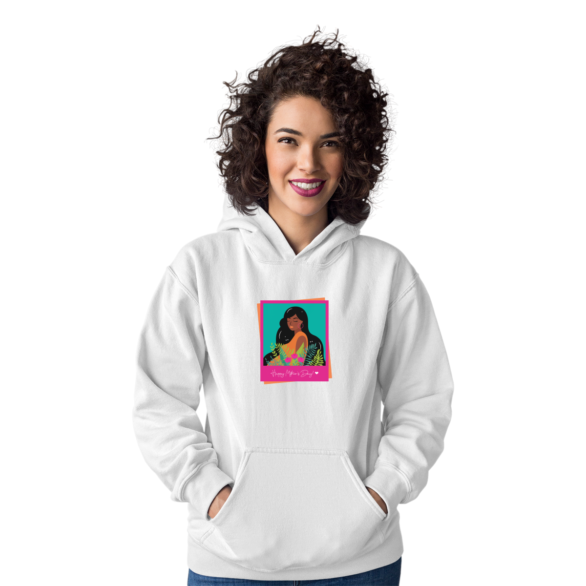 Best Mom Unisex Hoodie | White