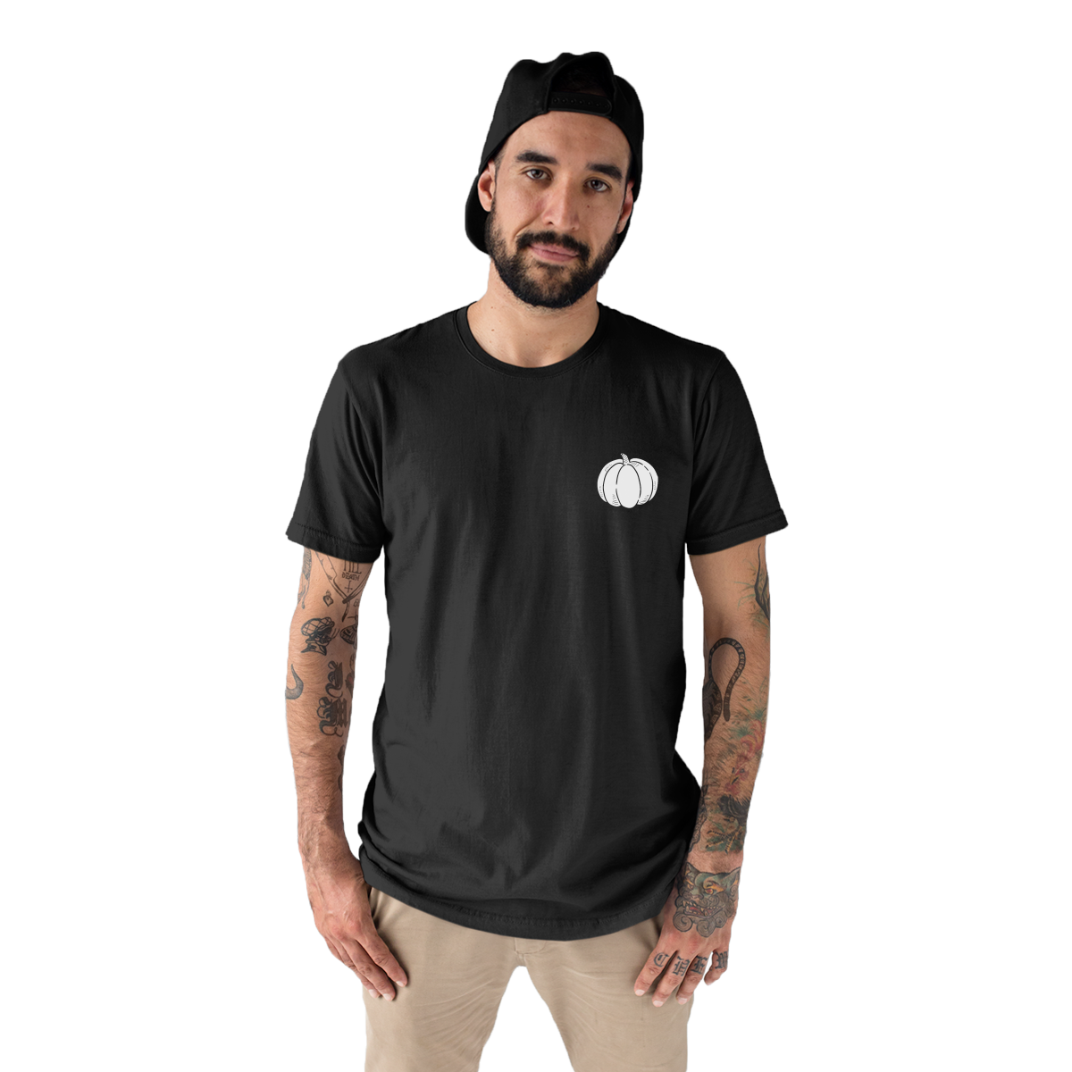 Pumpkin Pocket Men's T-shirt | Black