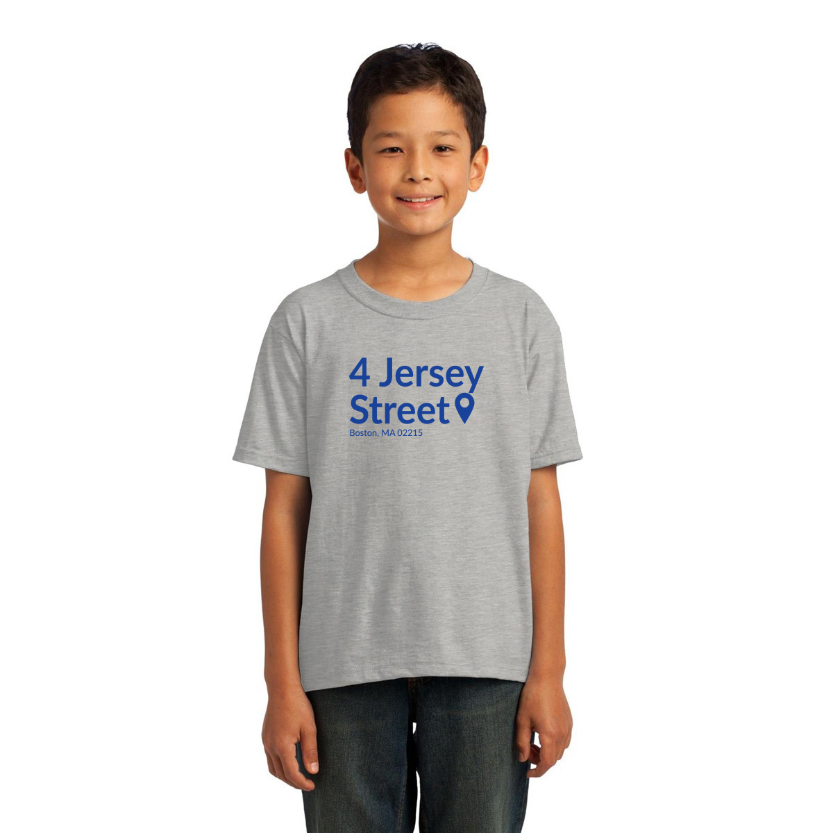 Boston Baseball Stadium Kids T-shirt | Gray