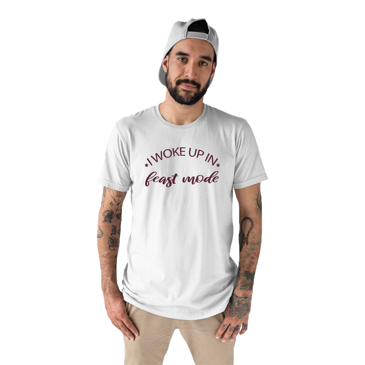 Feast Mode Men's T-shirt | White