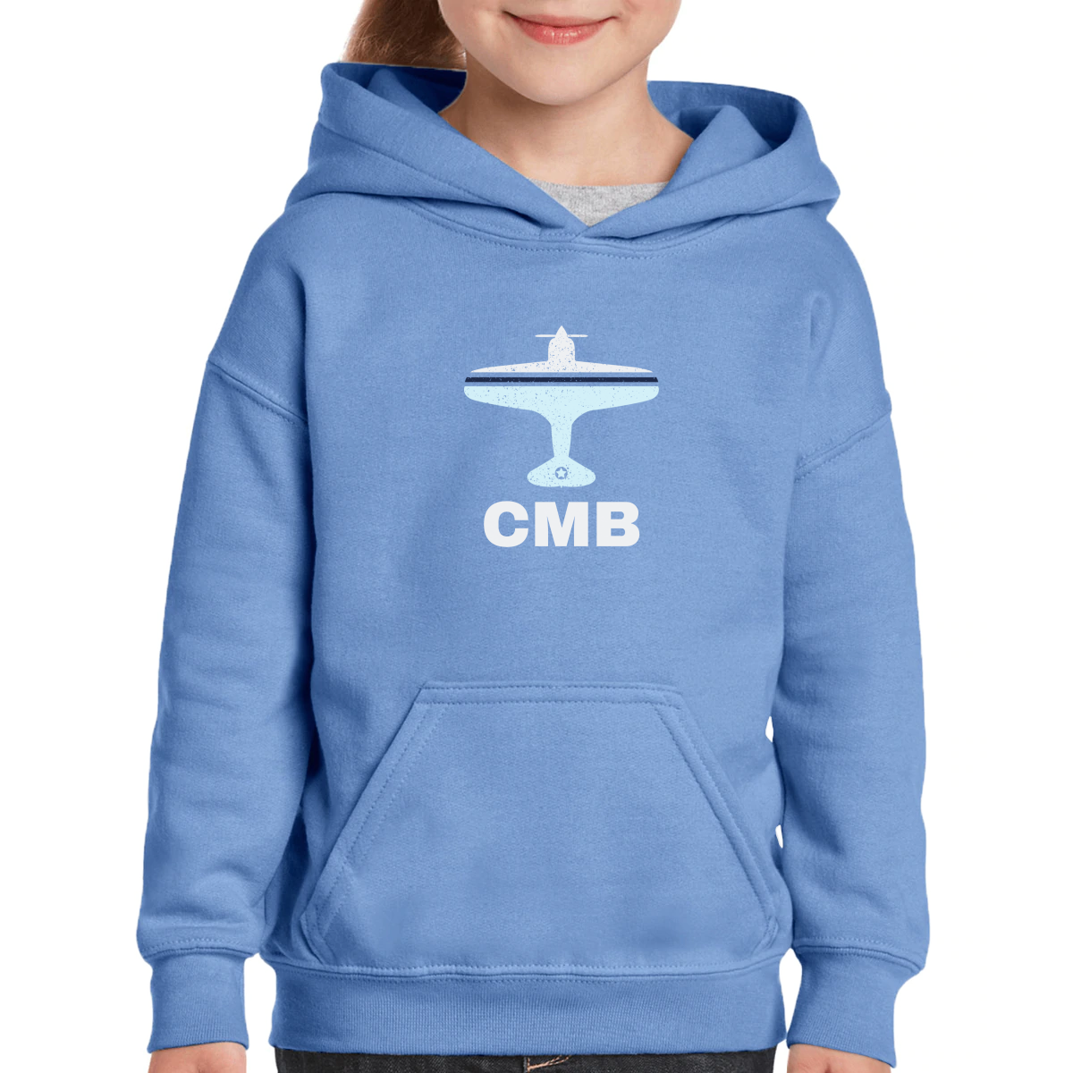 Fly Colombo CMB Airport Kids Hoodie | Blue