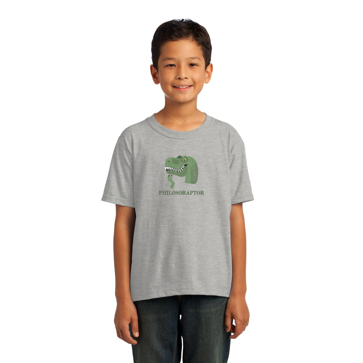 Philosoraptor  Kids T-shirt | Gray