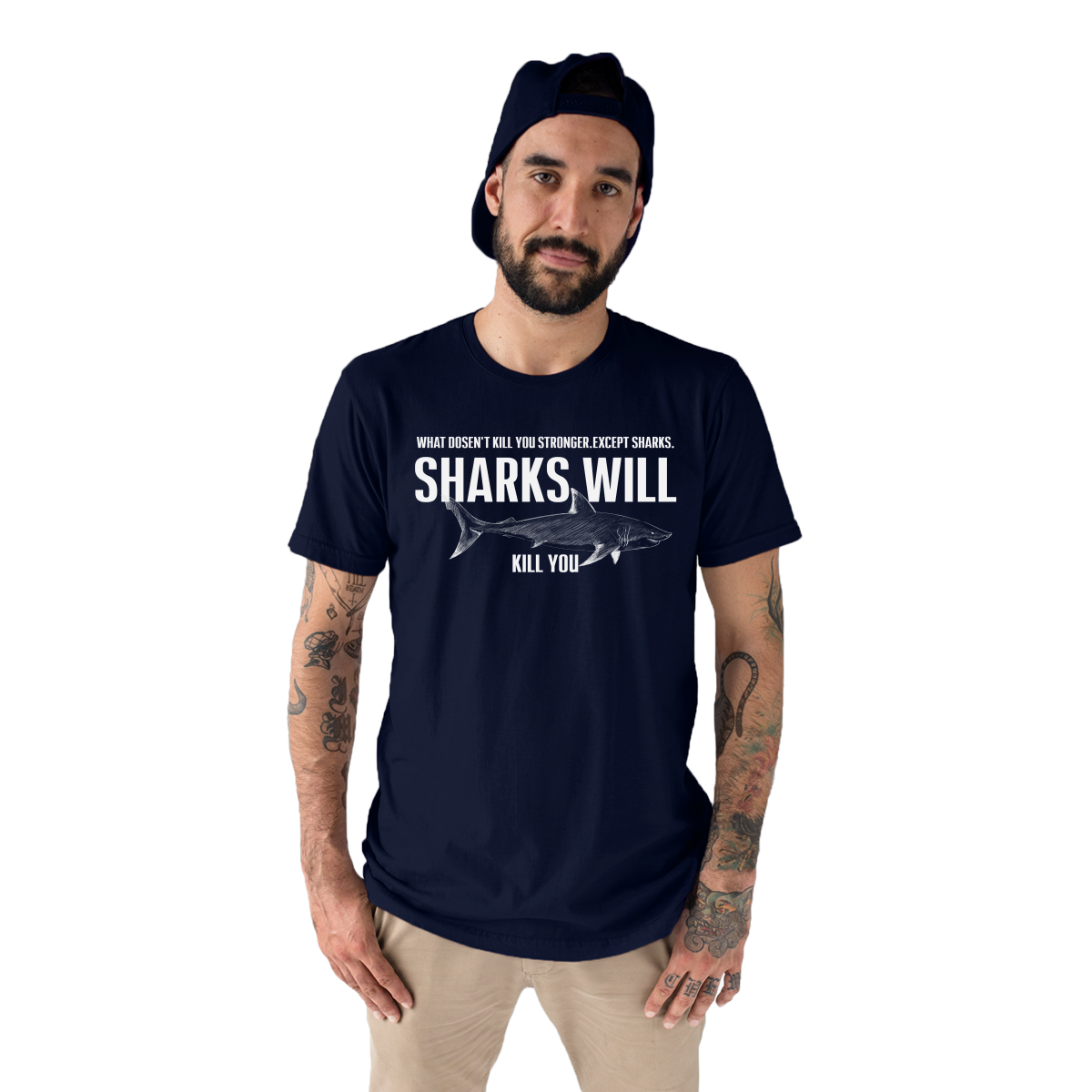 Sharks Men's T-shirt | Navy