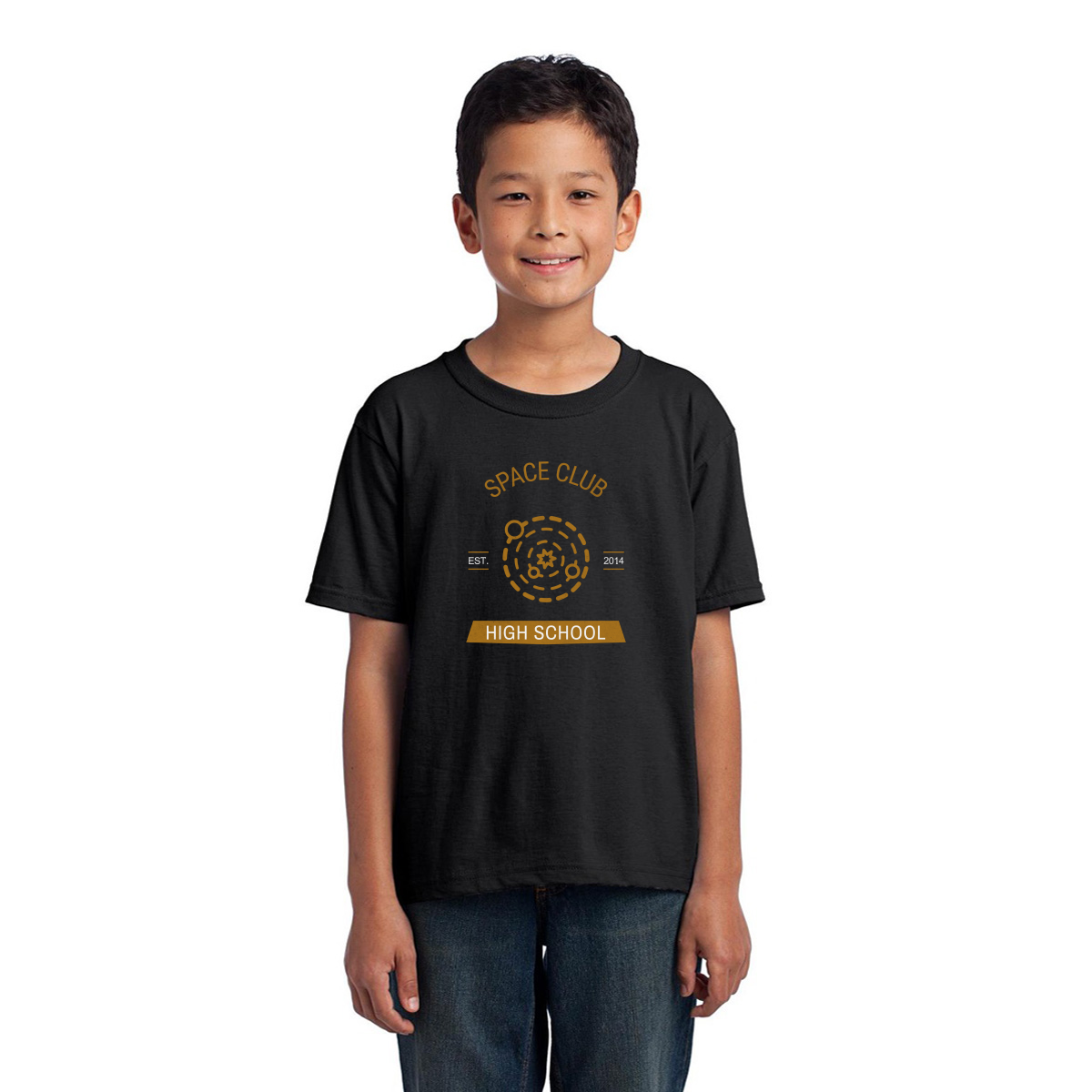 Space Club High School Kids T-shirt | Black