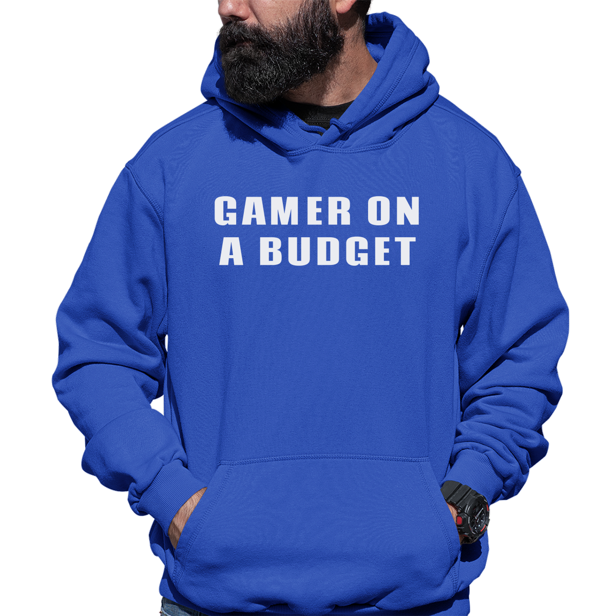 Gamer On A Budget Unisex Hoodie | Blue