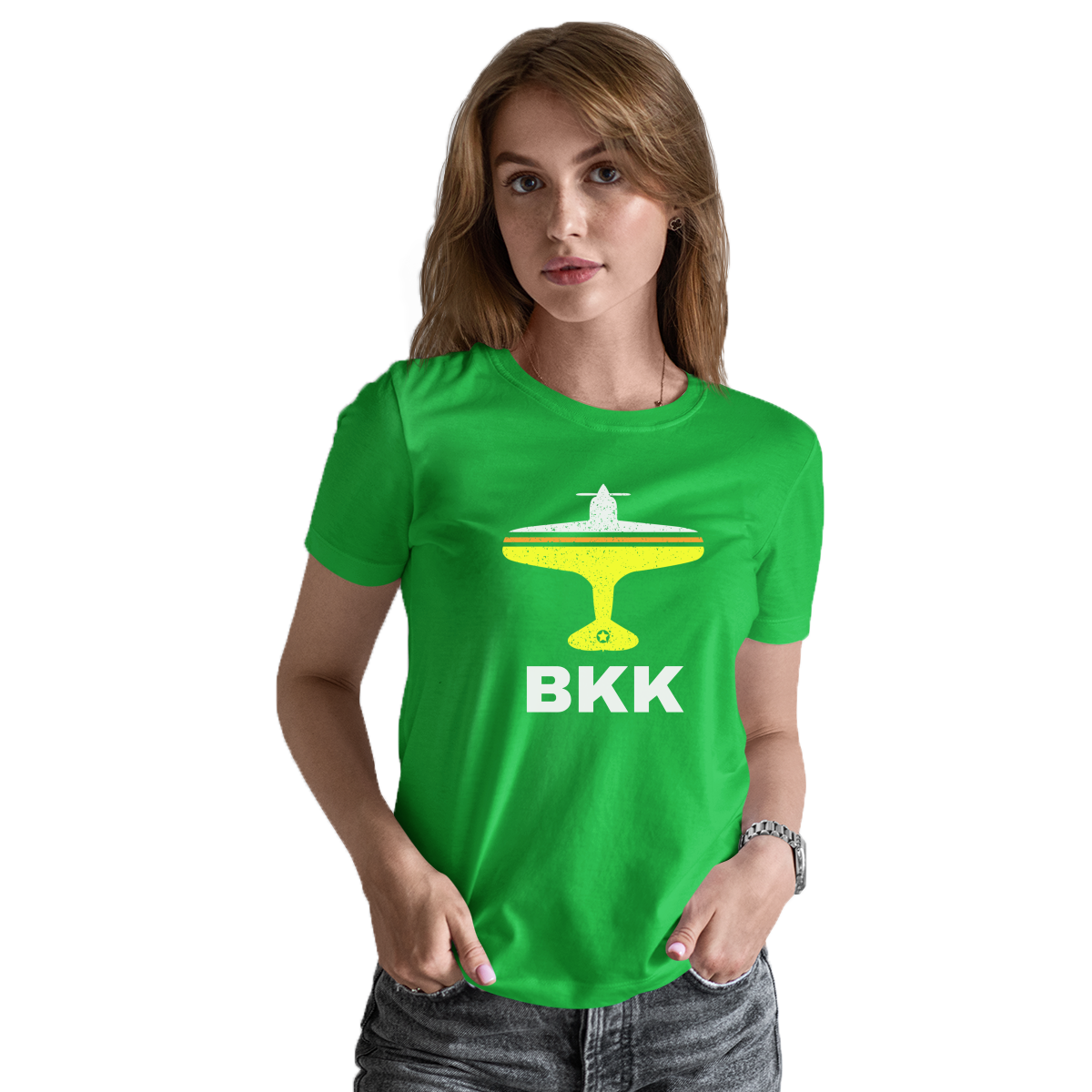 Fly Bangkok BKK Airport Women's T-shirt | Green