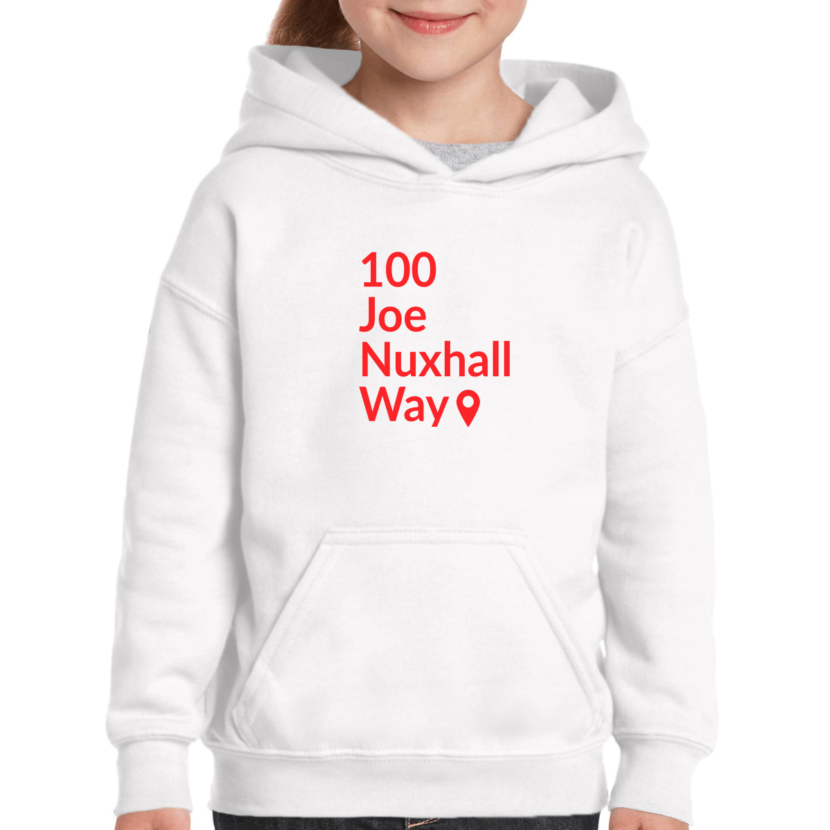 Cincinnati Baseball Stadium Kids Hoodie | White