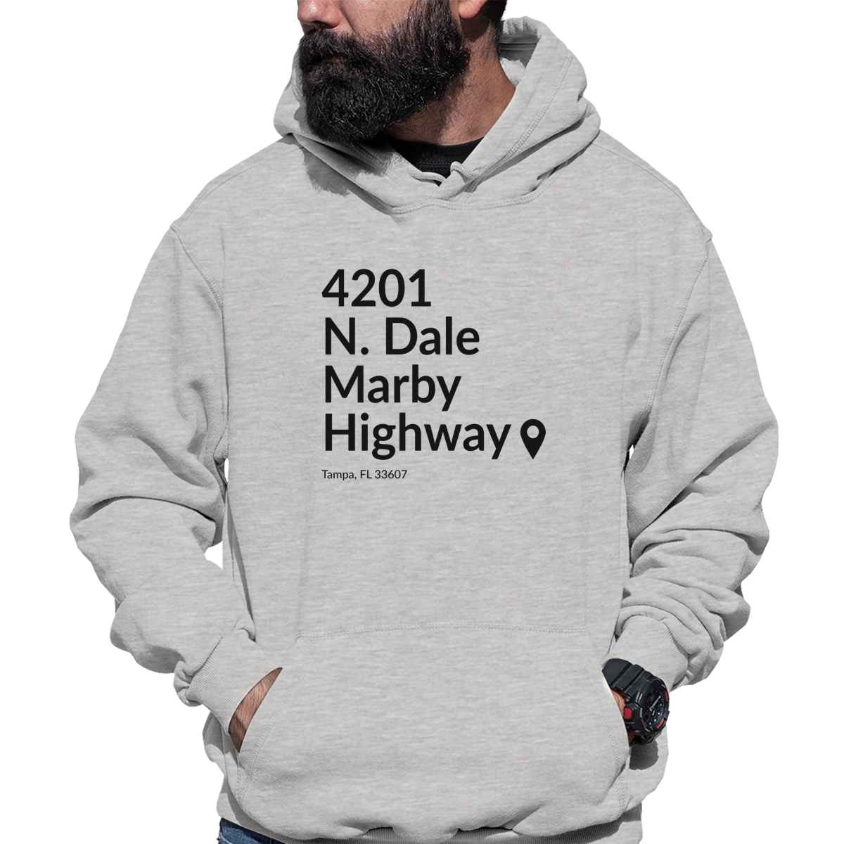 Tampa Bay Football Stadium Unisex Hoodie | Gray