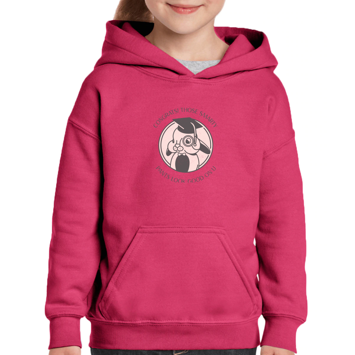 Congrats!  Kids Hoodie | Pink