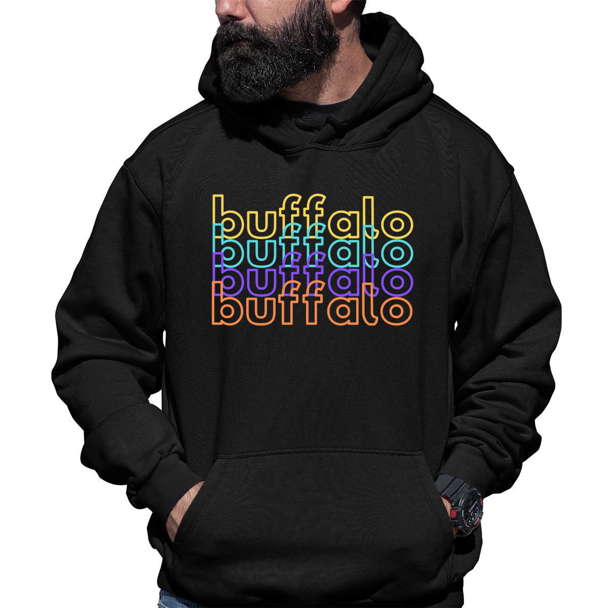 Buffalo Unisex Hoodie | Black