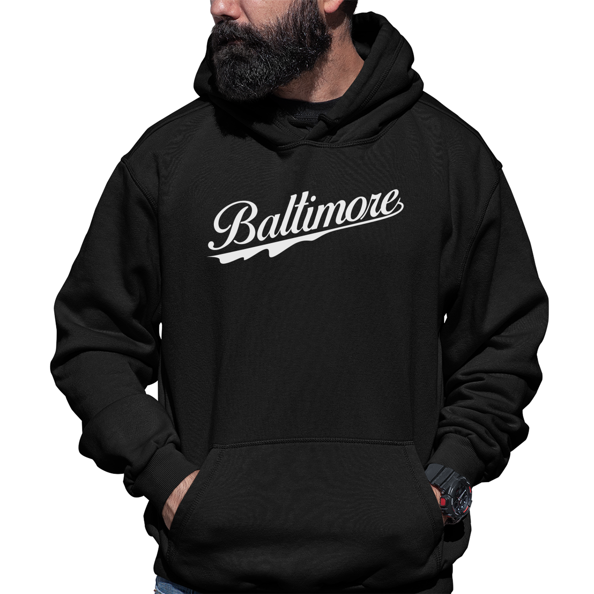 Baltimore Unisex Hoodie | Black