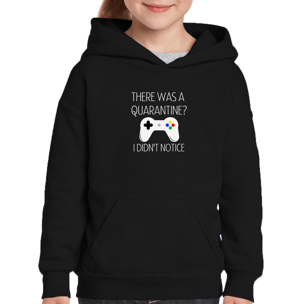 THERE WAS A QUARANTİNE Kids Hoodie | Black