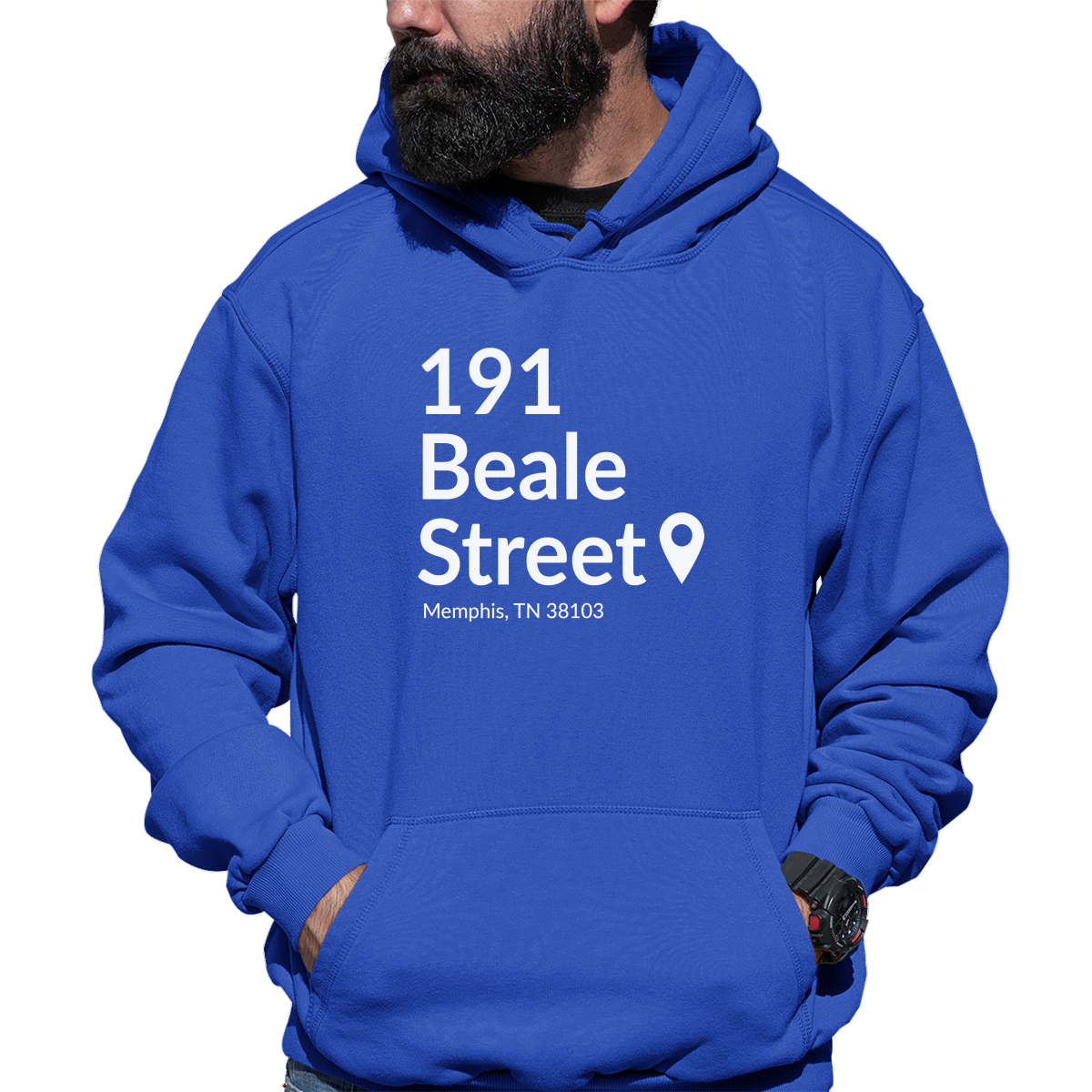 Memphis Basketball Stadium Unisex Hoodie | Blue