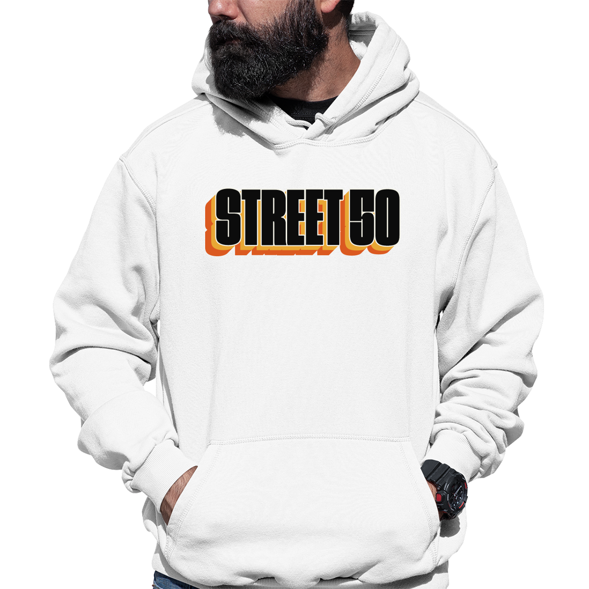 Warm 50  Unisex Hoodie | White