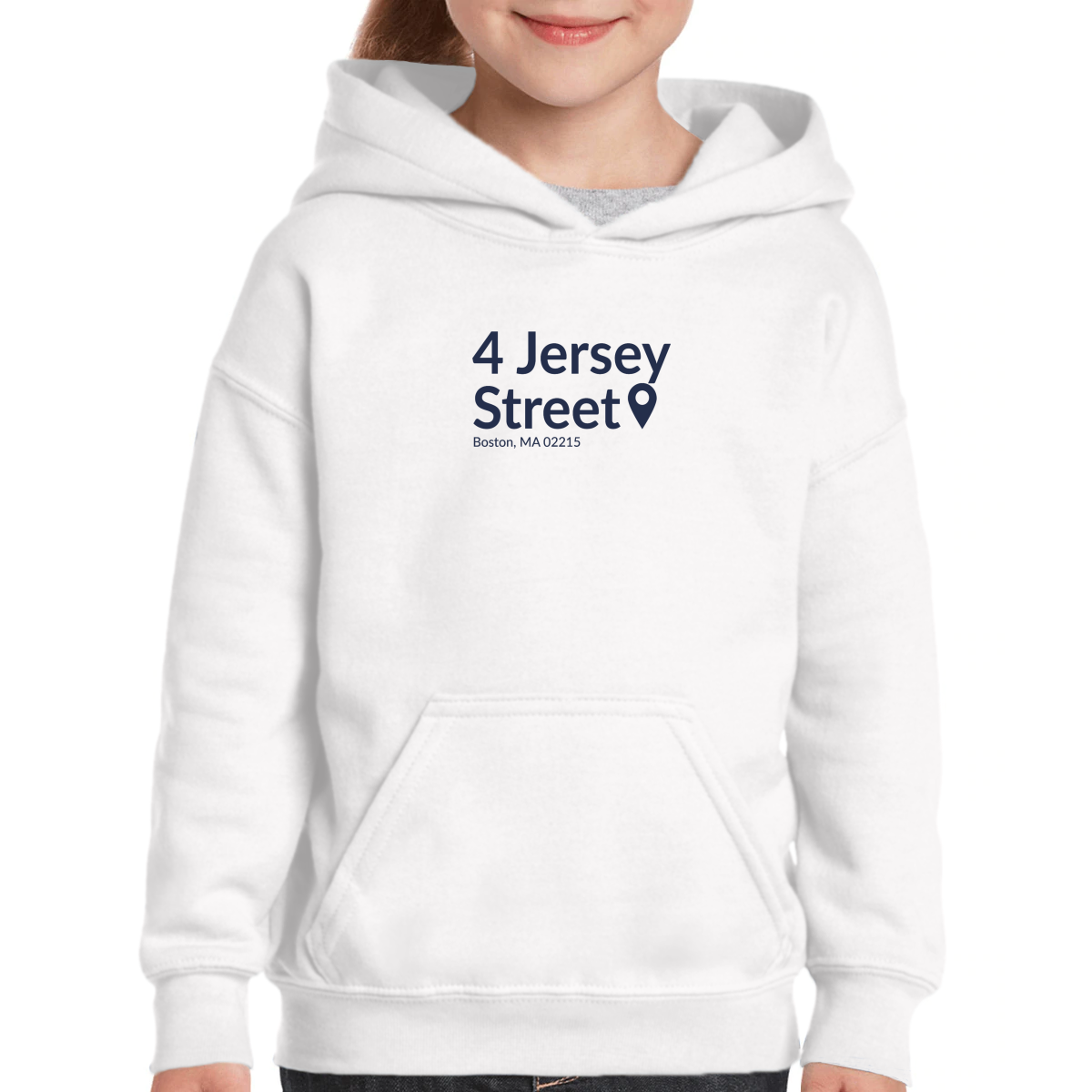 Boston Baseball Stadium Kids Hoodie | White