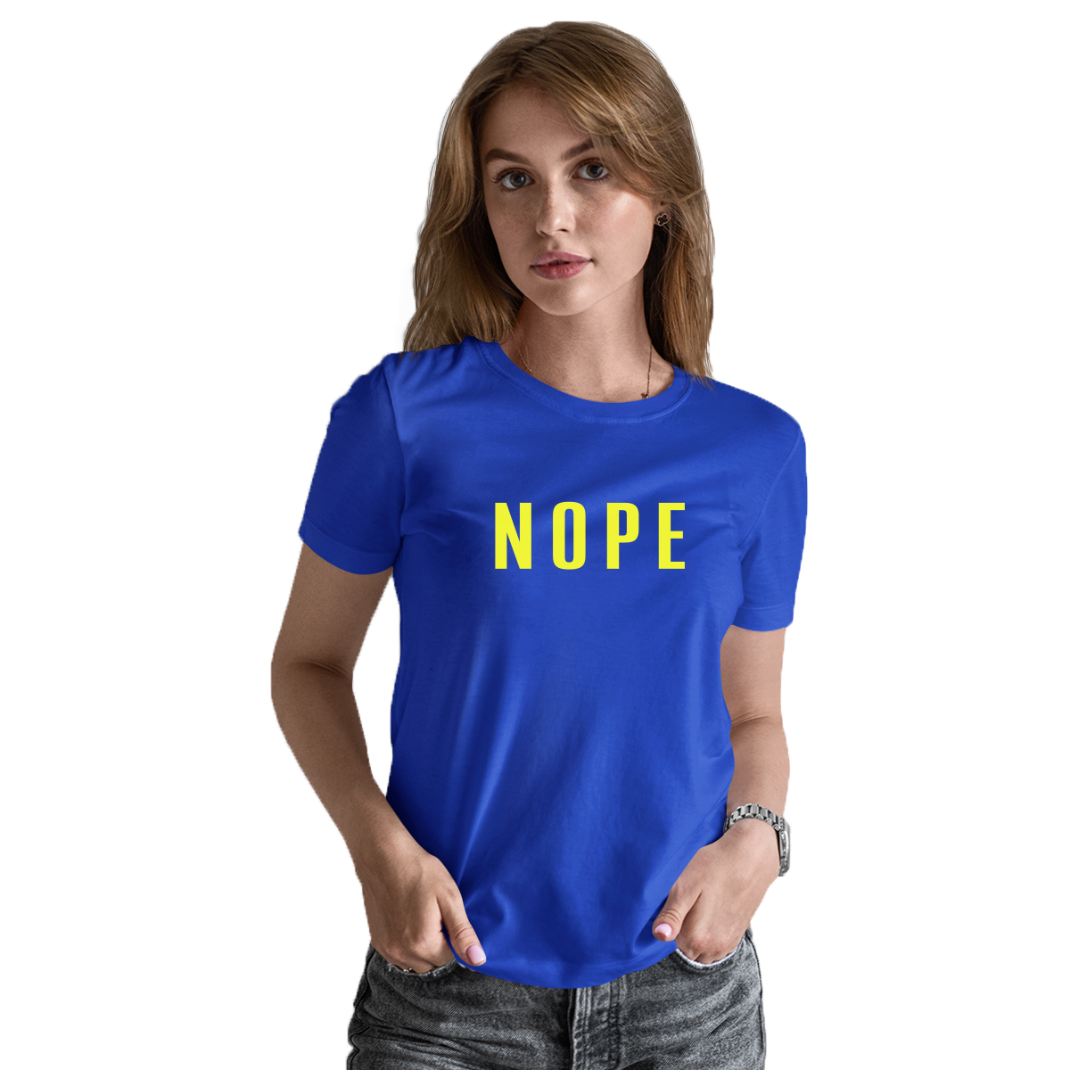 Nope Women's T-shirt | Blue