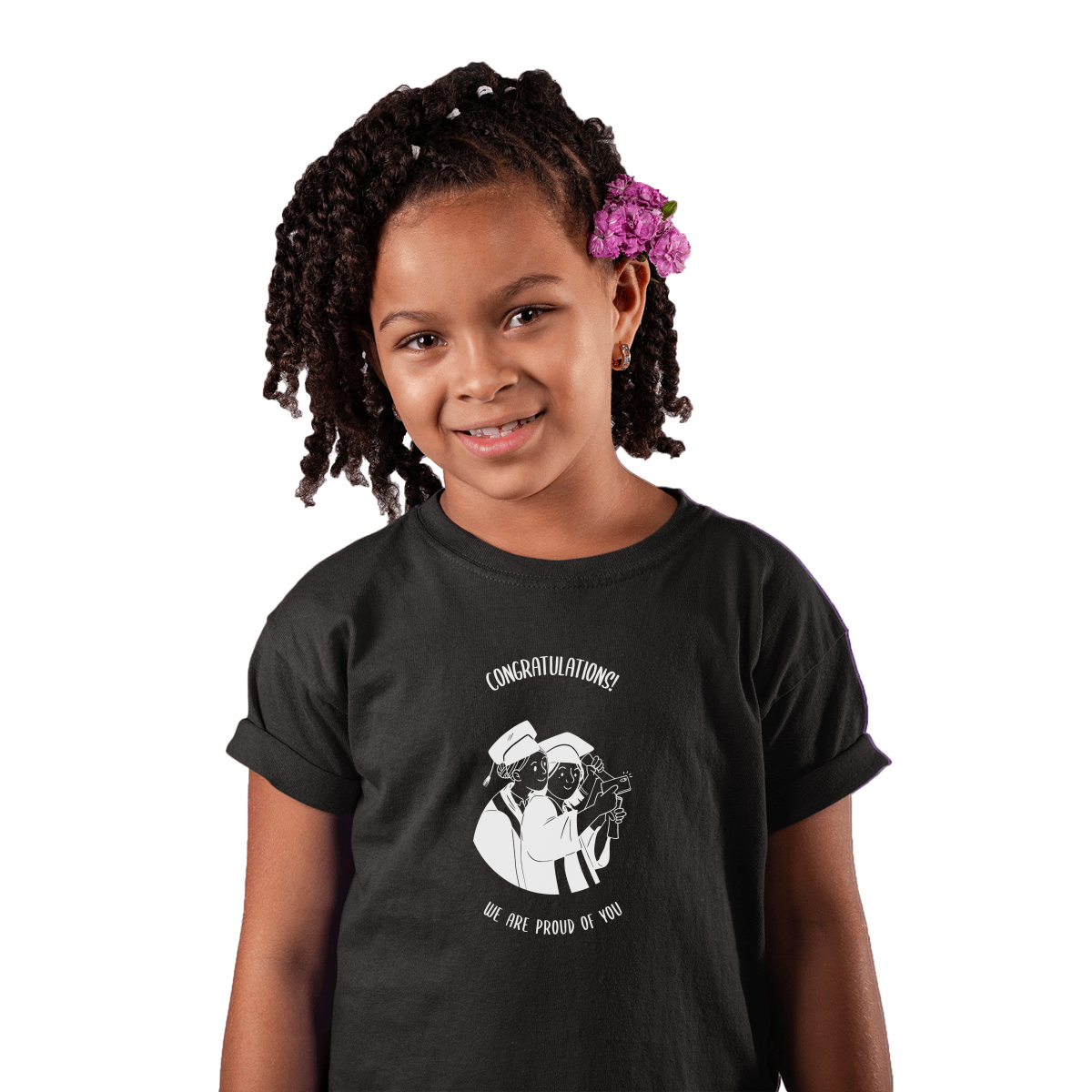 Happy Graduation Day Kids T-shirt | Black