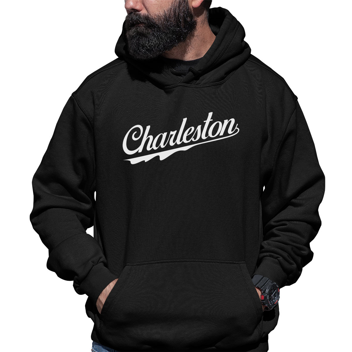 Charleston Unisex Hoodie | Black