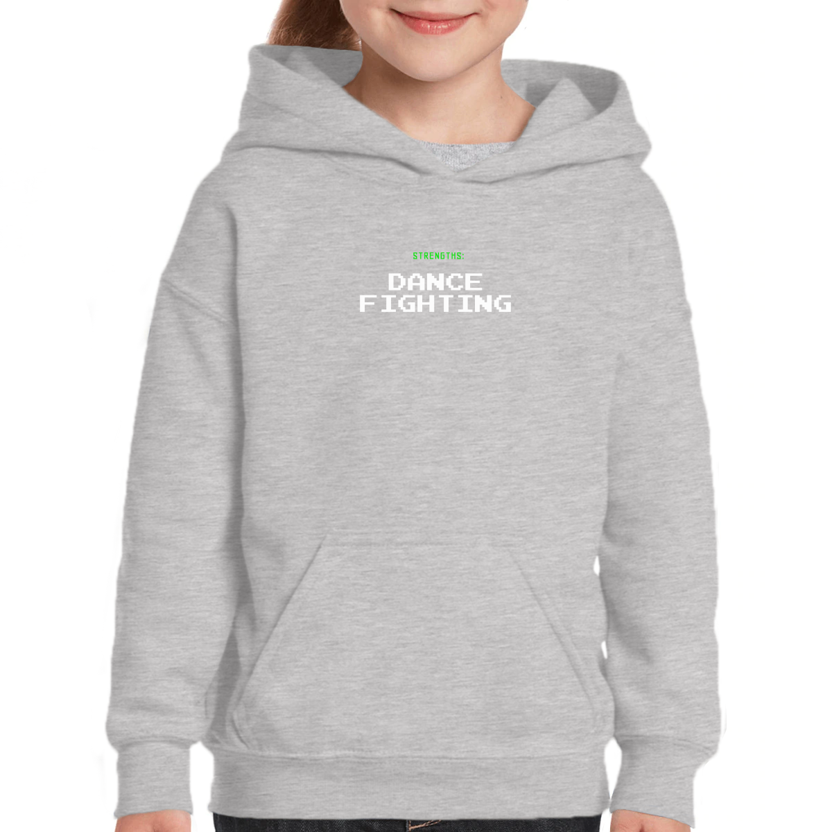 Strengths Dance Fighting  Kids Hoodie | Gray