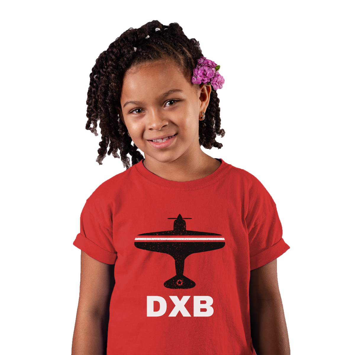 Fly Dubai DXB Airport Kids T-shirt | Red