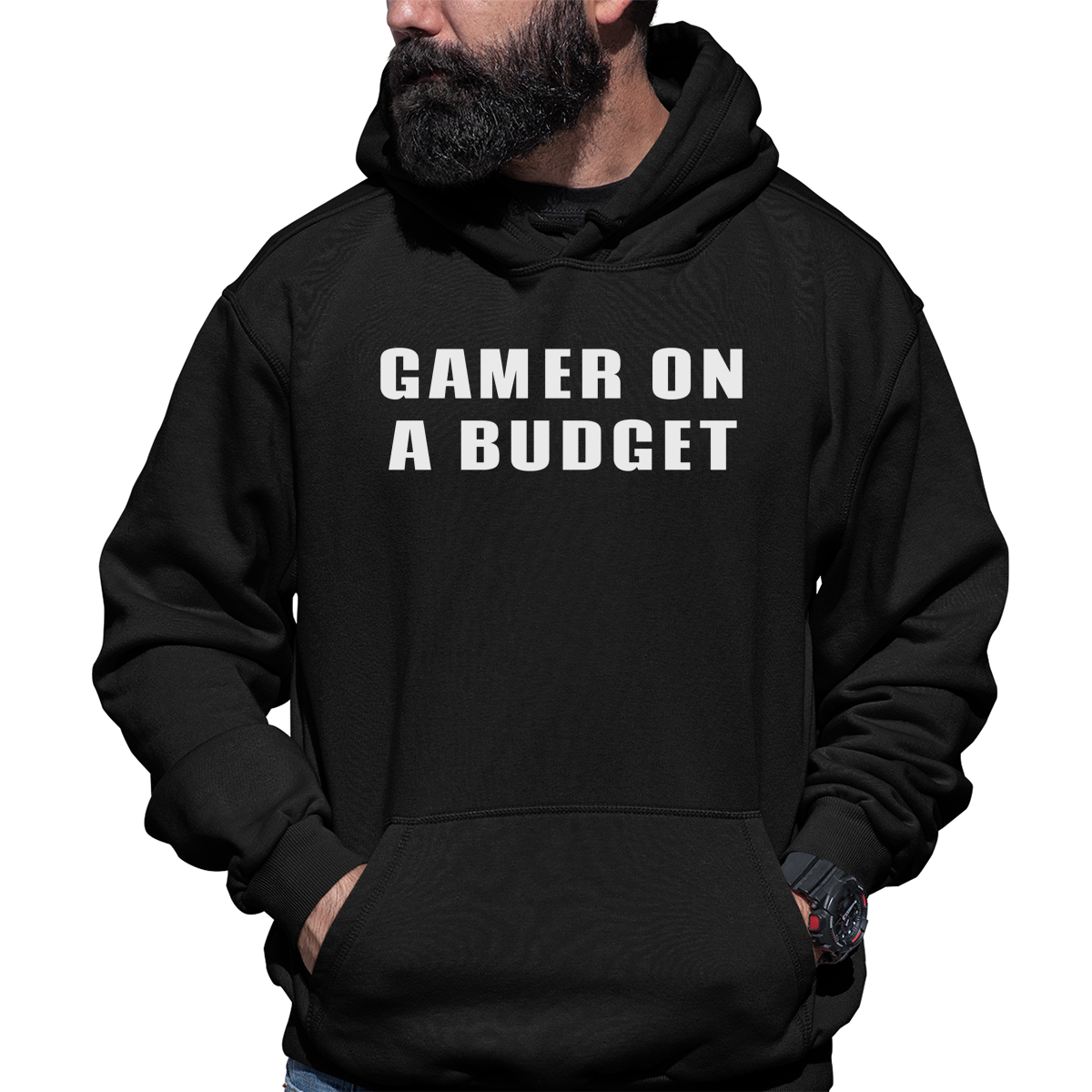 Gamer On A Budget Unisex Hoodie | Black