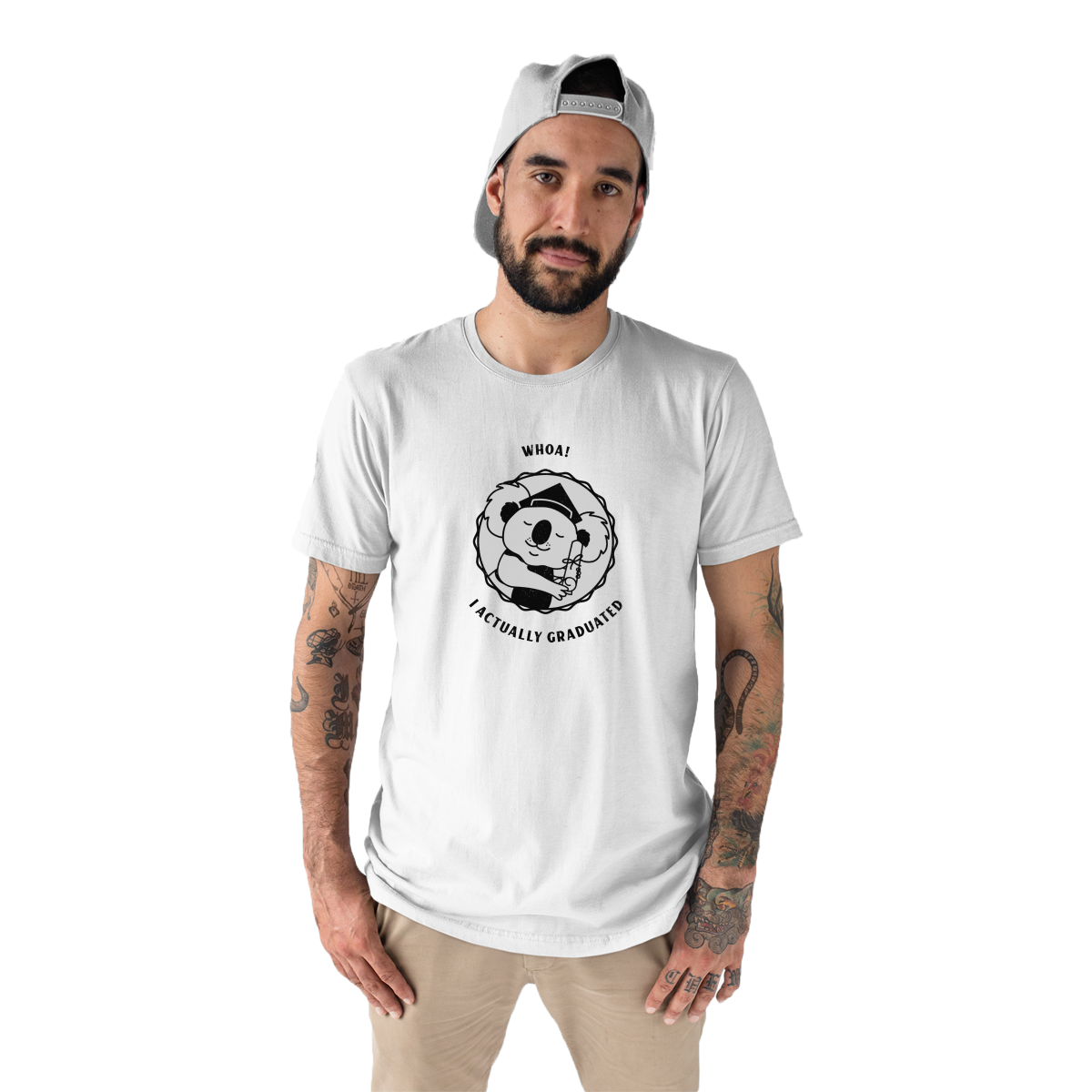 School-4 Men's T-shirt | White