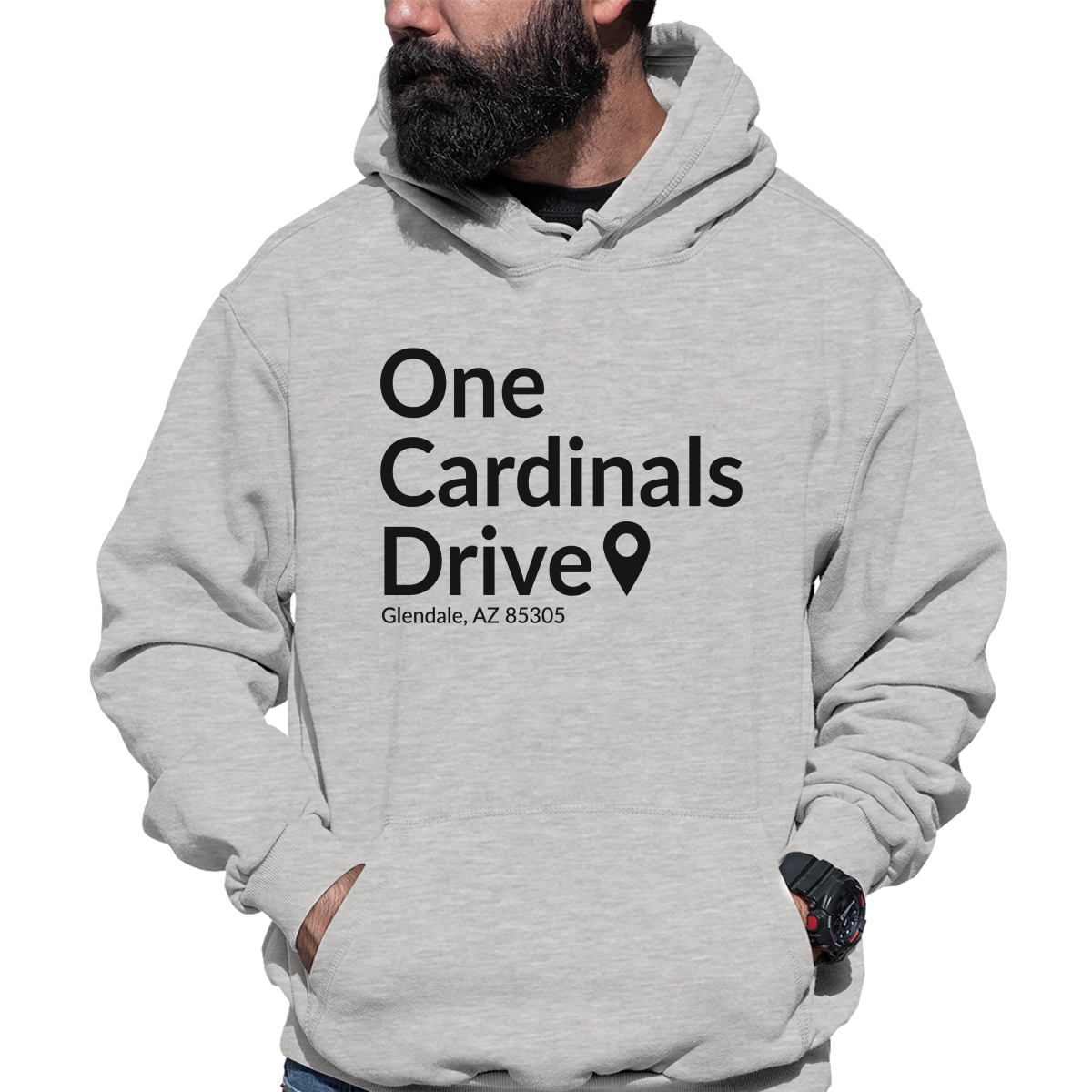 Arizona Football Stadium Unisex Hoodie | Gray