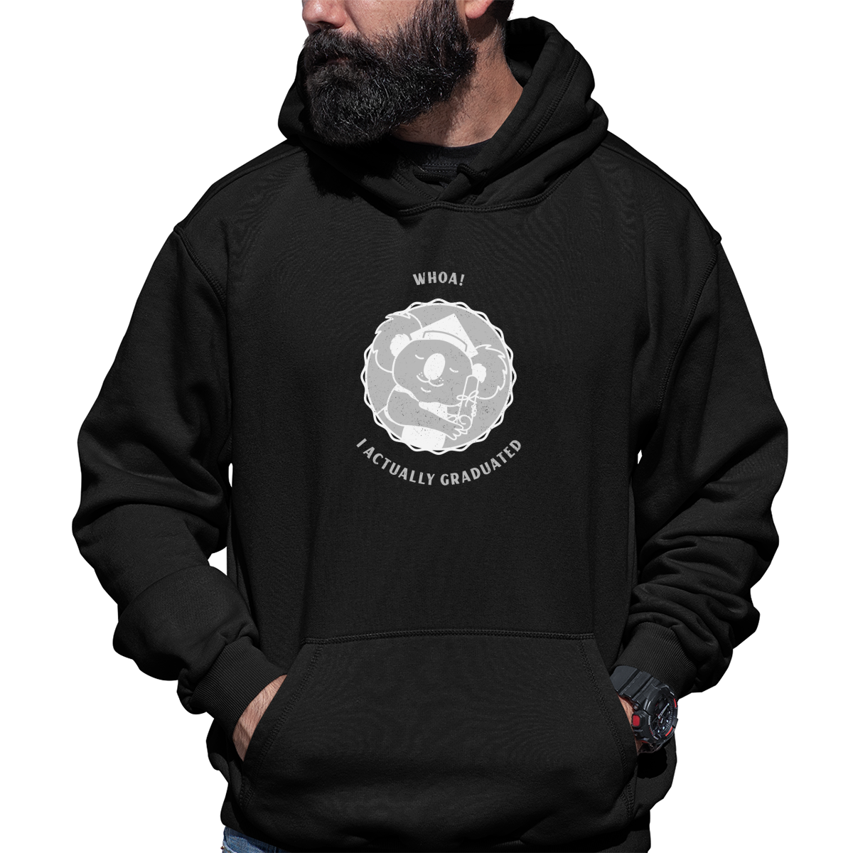 I Actually Graduated Unisex Hoodie | Black