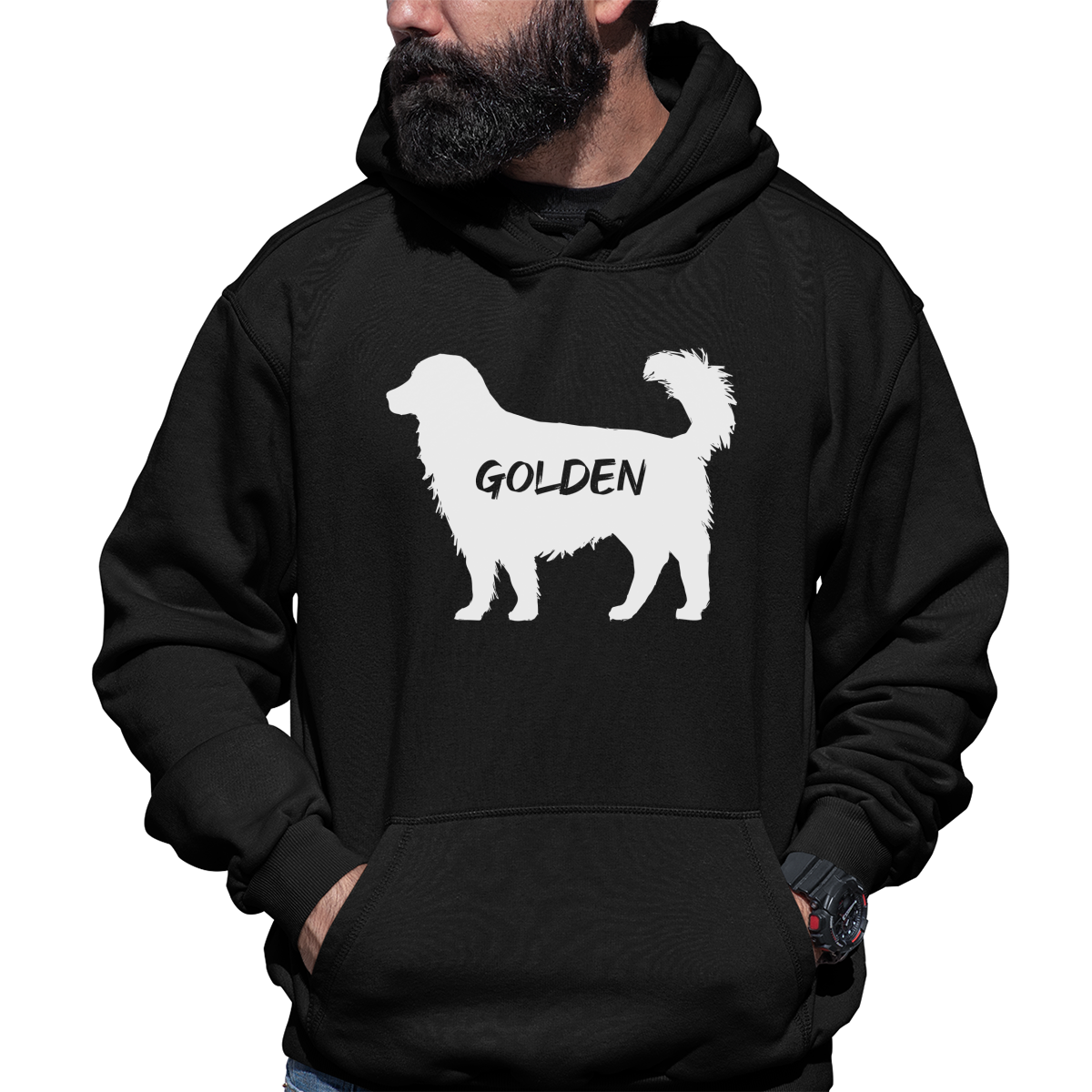 Golden Retriever  Unisex Hoodie | Black