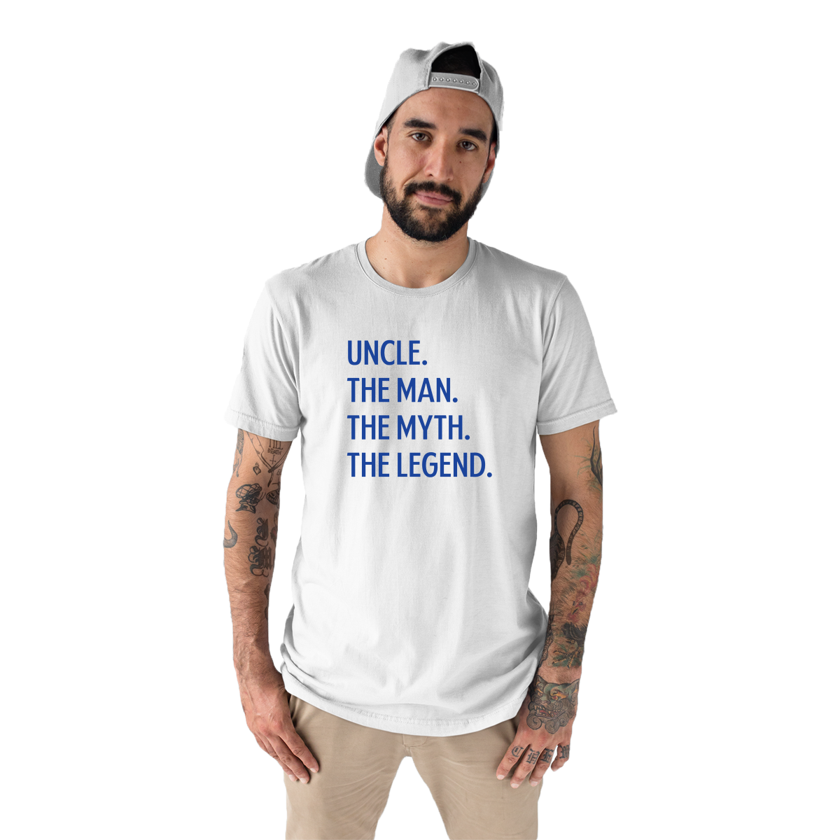 Uncle The Man The Myth The Legend Men's T-shirt | White