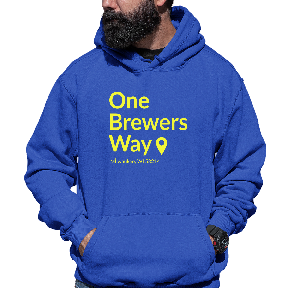 Milwaukee Baseball Stadium Unisex Hoodie | Blue