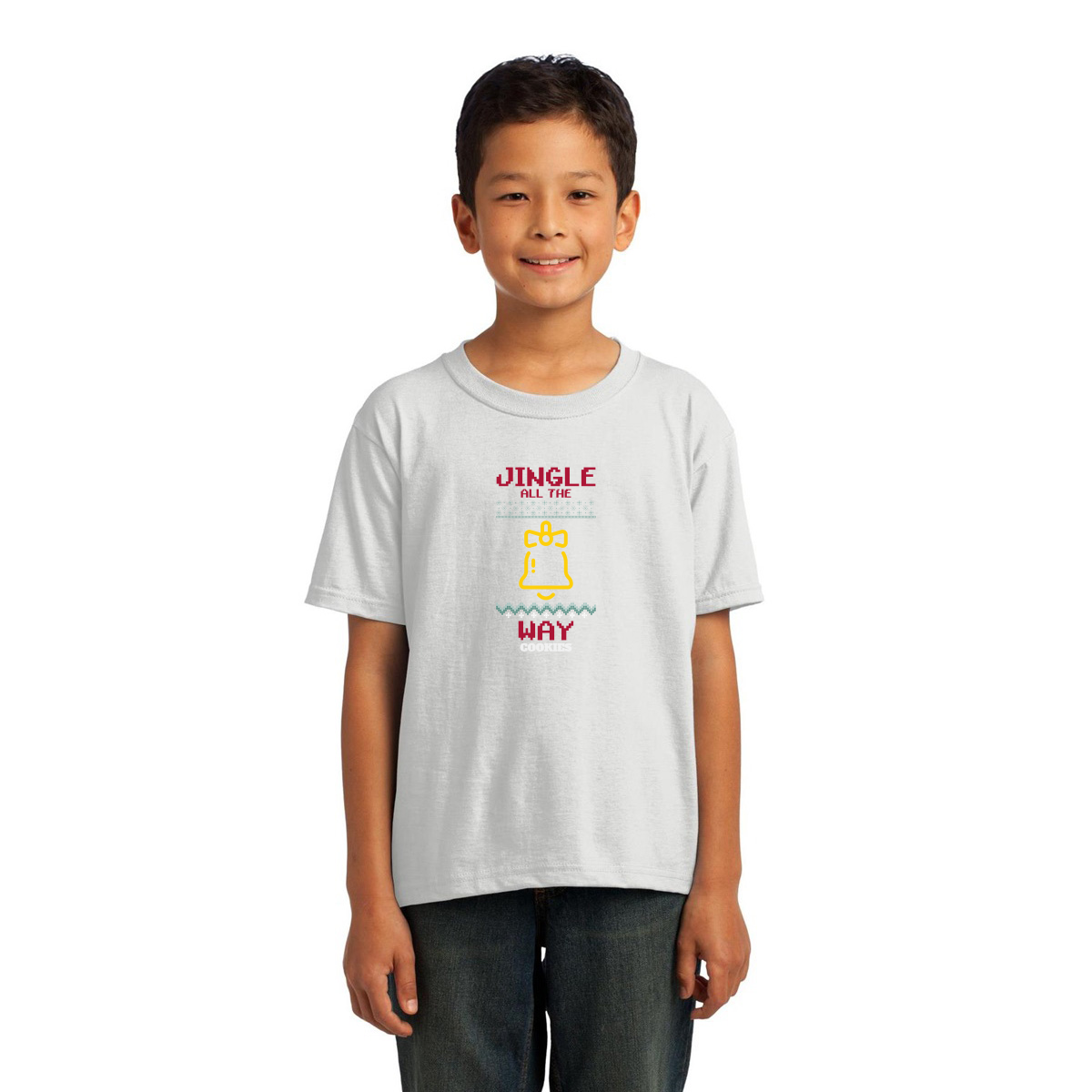 Jingle All the Way! Kids T-shirt | White