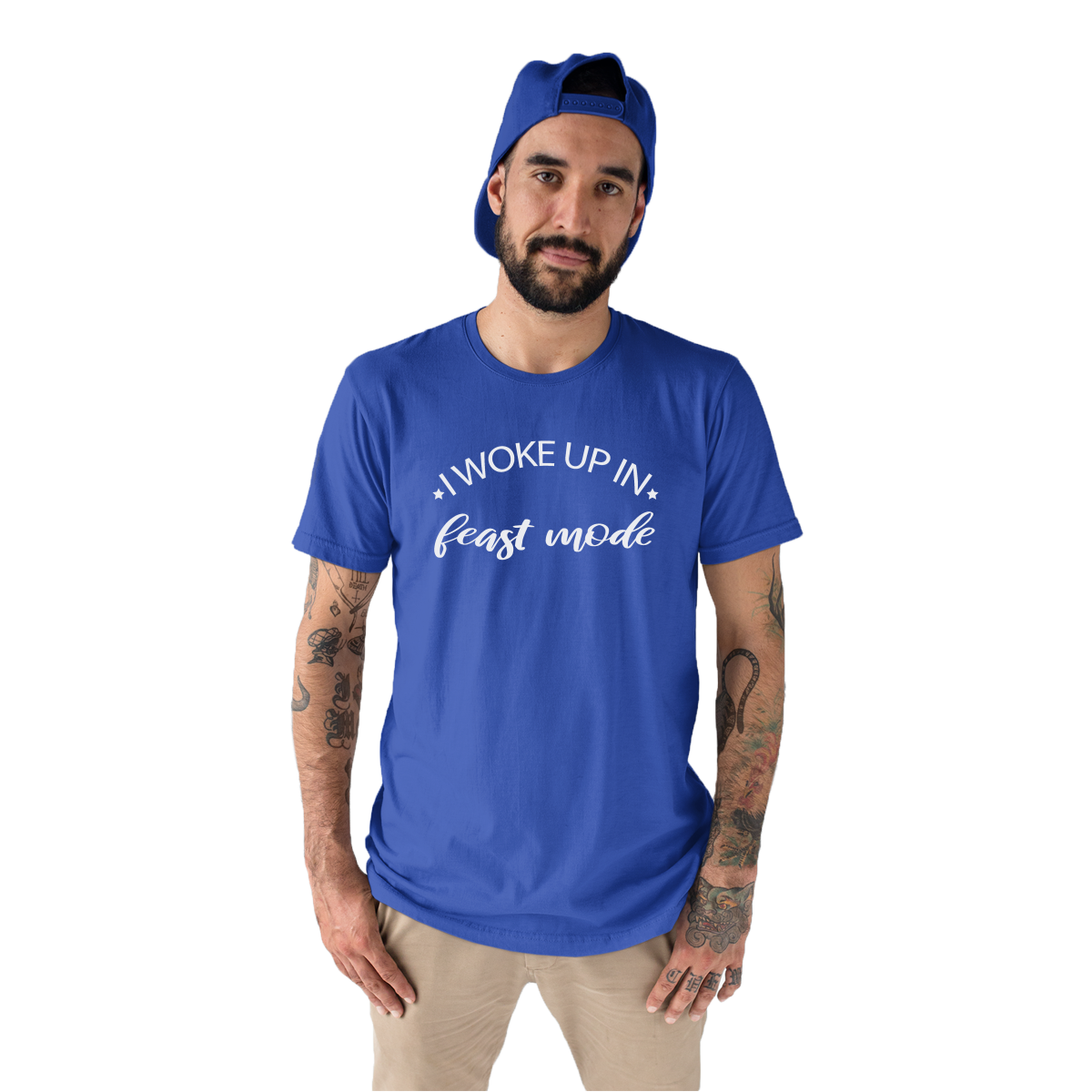 Feast Mode Men's T-shirt | Blue