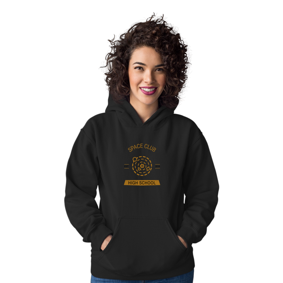 Space Club High School Unisex Hoodie | Black