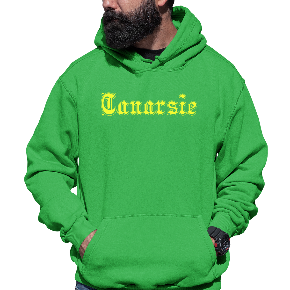 Canarsie Gothic Represent Unisex Hoodie | Green