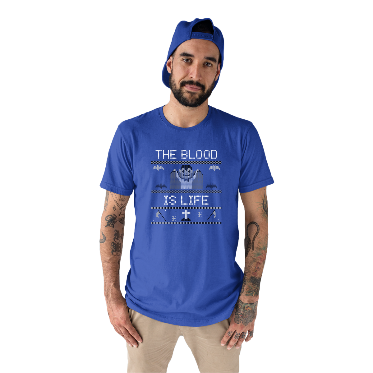 The Blood Is Life Men's T-shirt | Blue