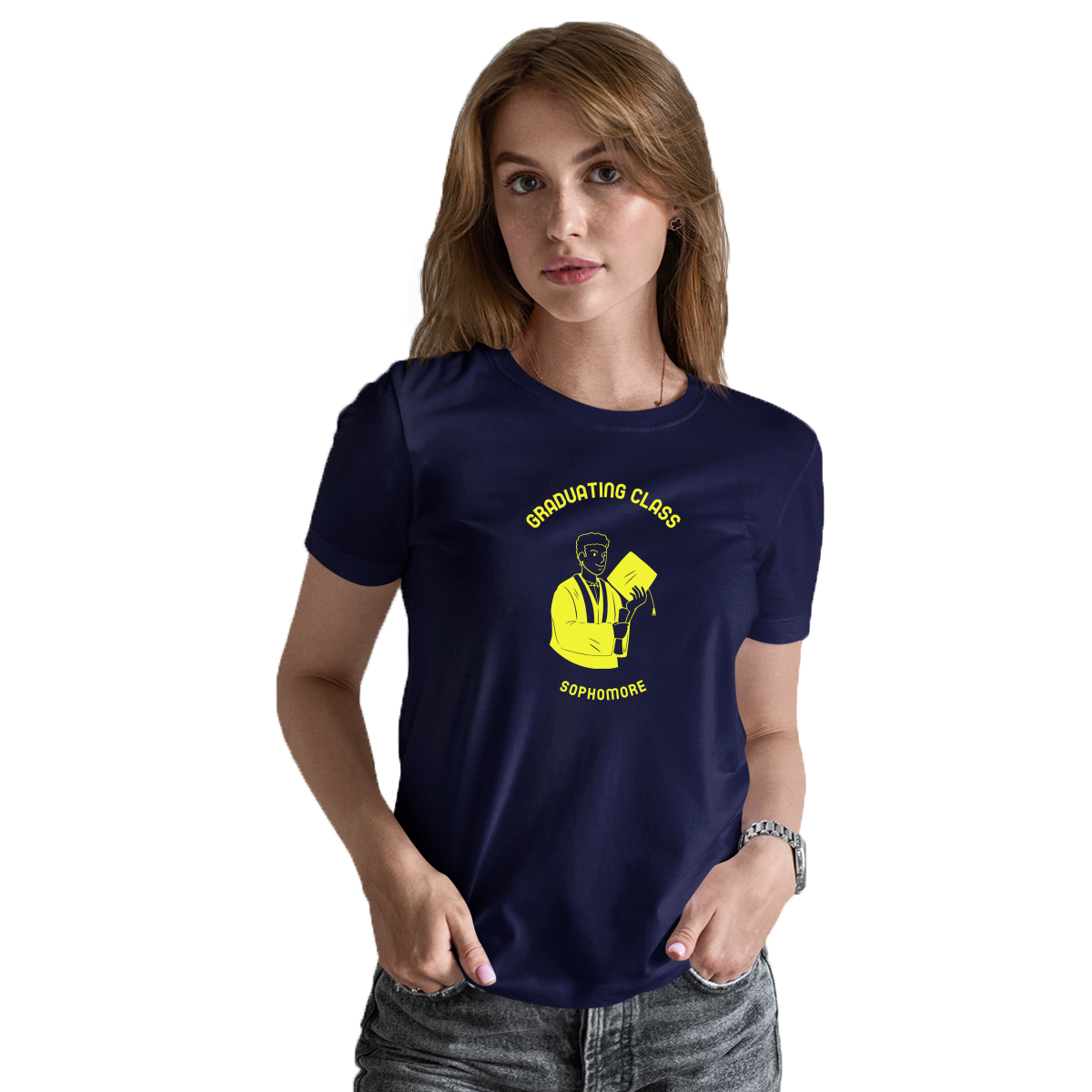 Graduating Class Sophomore Women's T-shirt | Navy