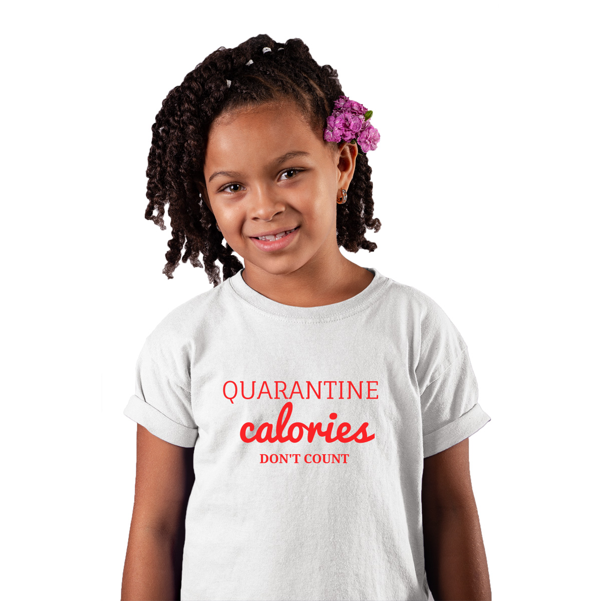 Quarantine Calories  Kids T-shirt | White