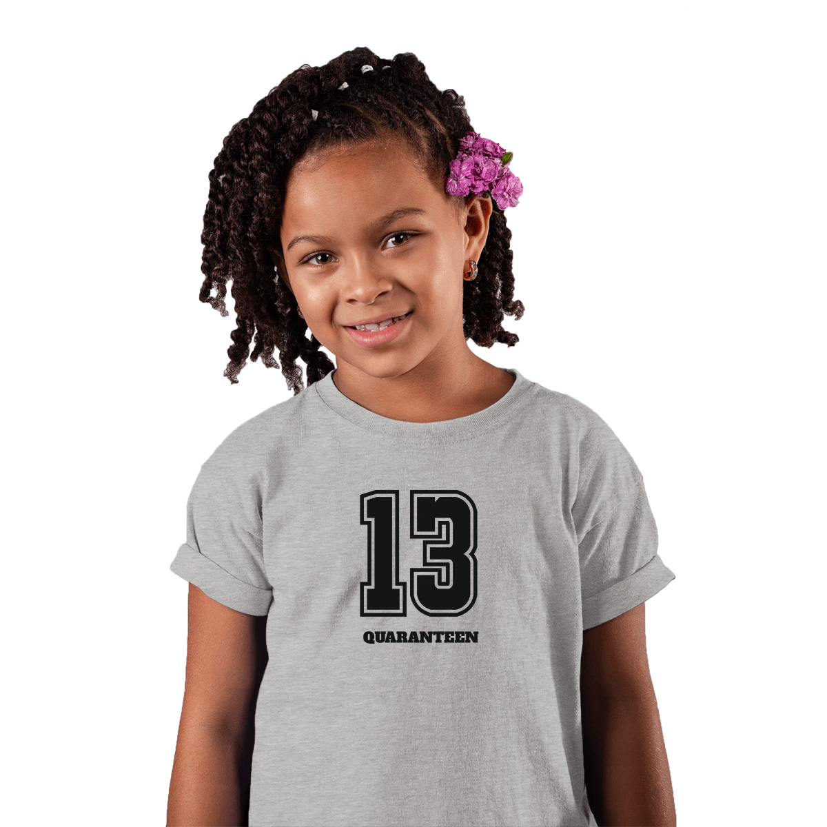 13 QUARANTEEN Kids T-shirt | Gray