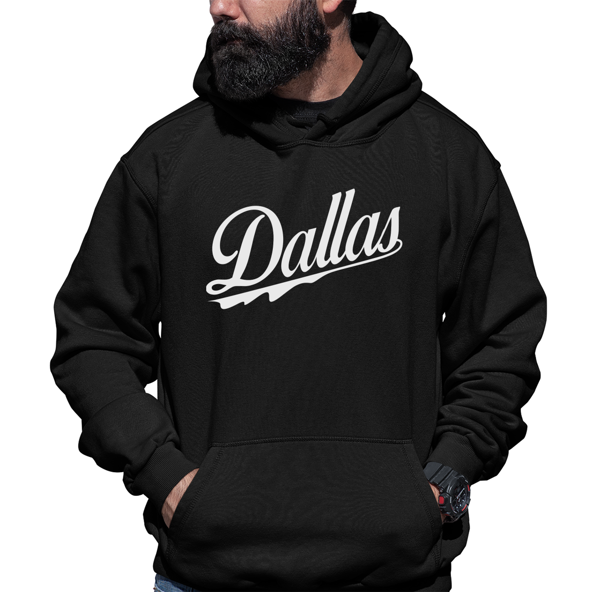 Dallas Unisex Hoodie | Black