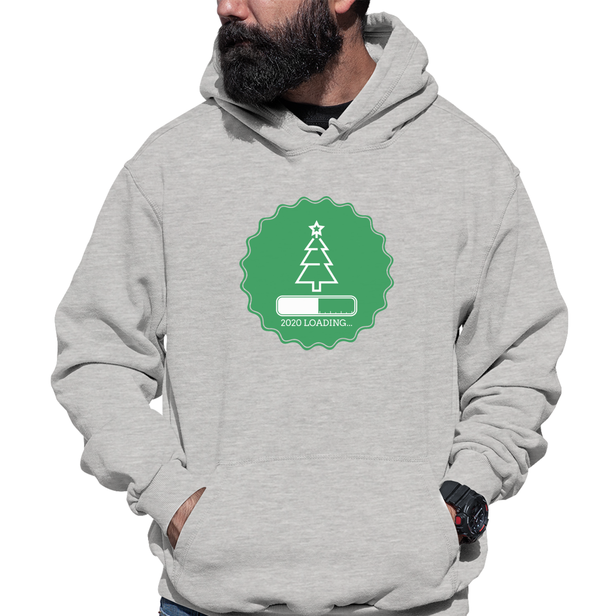 2021 Loading Unisex Hoodie | Gray